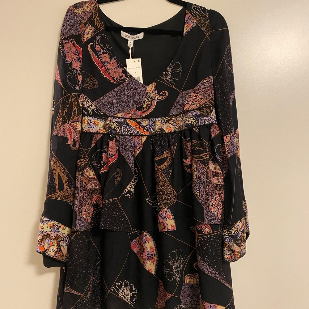 Elizabeth and James silk baby doll dress
